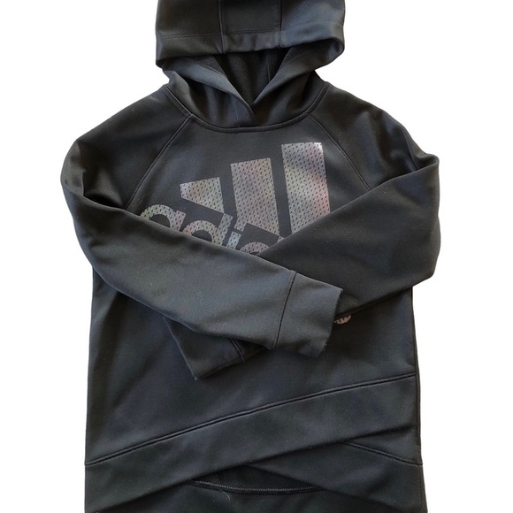 Adidas Hoodie Pullover Youth Size S 7/8 Warm Soft Beautiful Condition - Picture 4 of 6
